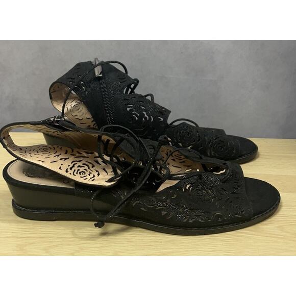 Vince Camuto Regey Sandals Womens Size 9.5M Retana Suede Tumbleweed Ankle-High - Picture 3 of 12